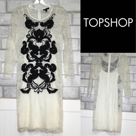 Topshop lace party dress
